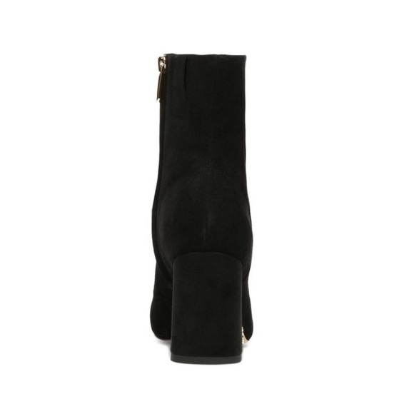 Sam Edelman Fawn Black Suede Ankle Booties - Picture 2 of 5